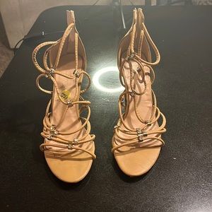 Strappy Tan Heel